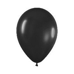 Globo negro fashion solido r 5 100 uds sempertex R5 080 7703340201474