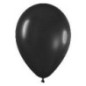 Globo negro fashion solido r-5 100 uds sempertex