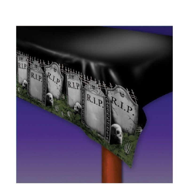 Mantel halloween cementerio lapidas 274x137 cm 19909 8434077199091