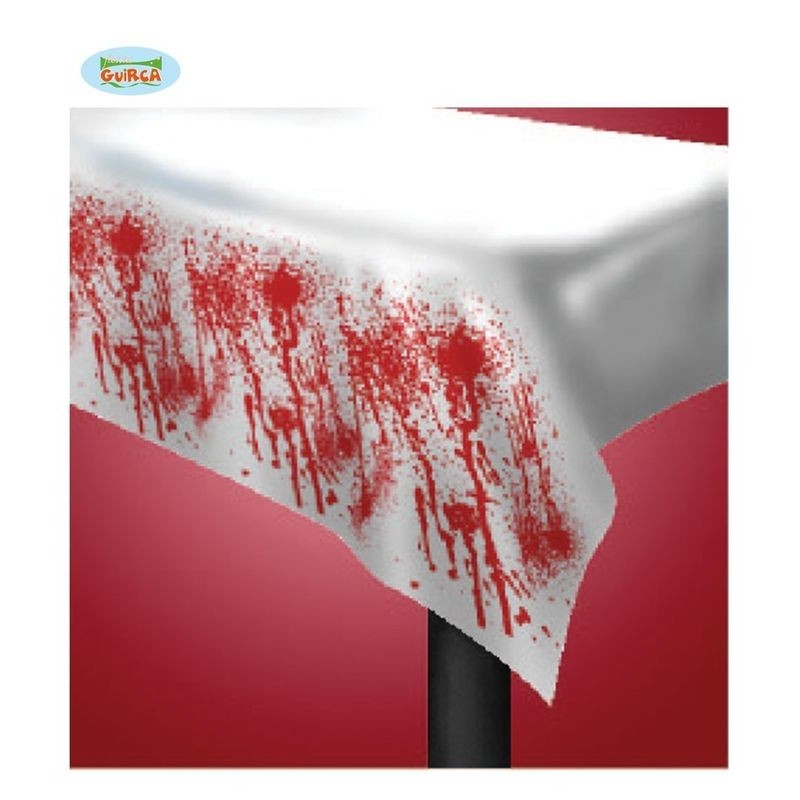 Mantel halloween sangre 274 x 137 cm blanco 19911 8434077199114