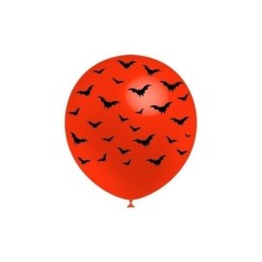 Globos naranjas con murcielagos para halloween baratos 105P2436*8 8436540878501