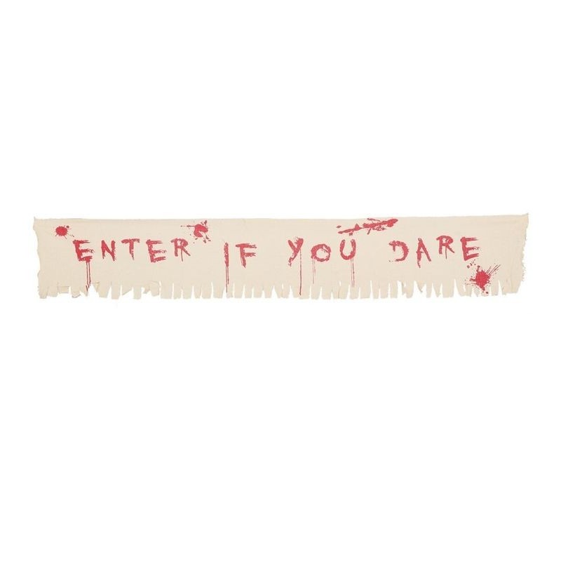 Letrero enter if you dare 29x175 cm halloween 26088 8434077260883