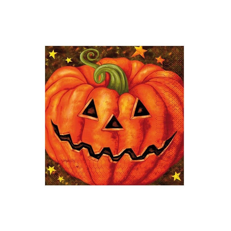 Servilletas calabaza halloween 20 uds de 33x33 cm 108094 8423667067698