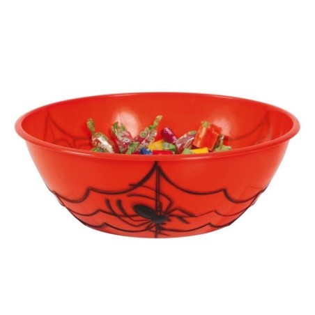 Bol o cuenco naranja para caramelos halloween 27x9 cm 26757 8434077267578