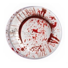 Platos halloween sangre 6 uds 23 cm 26336 8434077263365