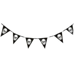 Banderin triangular calaveras 300 cm 26450 8434077264508