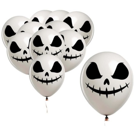 Globos  Jack pesadilla halloween 10 uds de 30 cm 31503 8434077315033