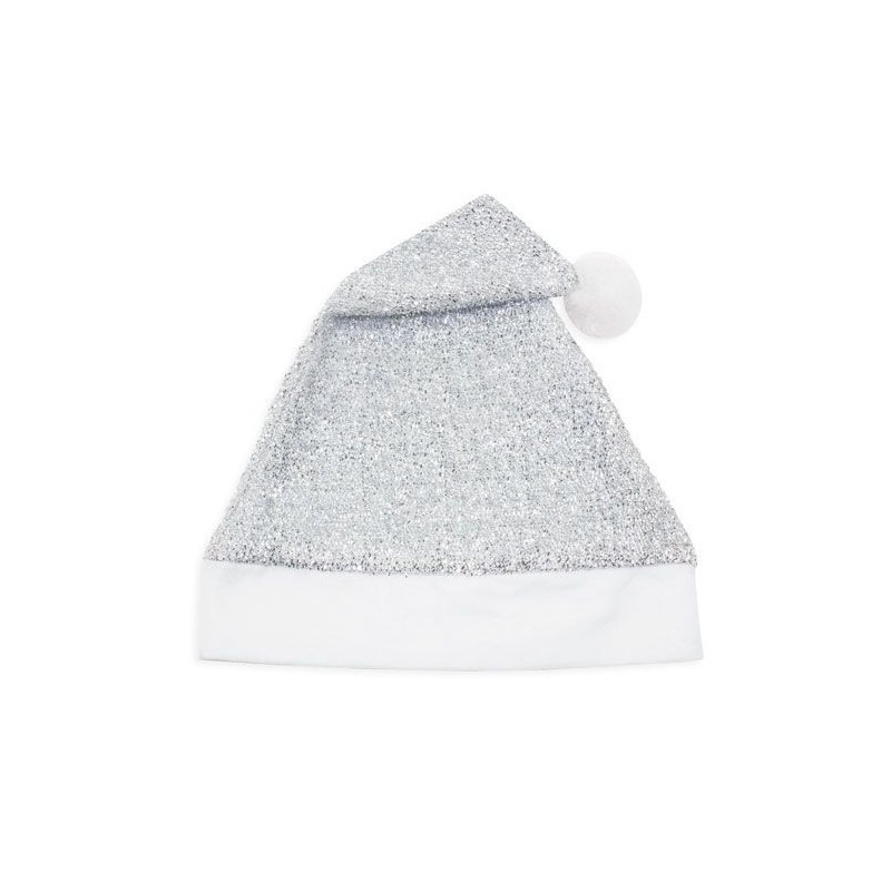 Gorro papa noel plata luxex brillantina