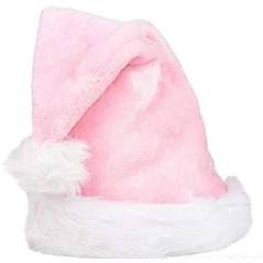 Gorro papa noel rosa claro deluxe 1000000000054 gorrorosa