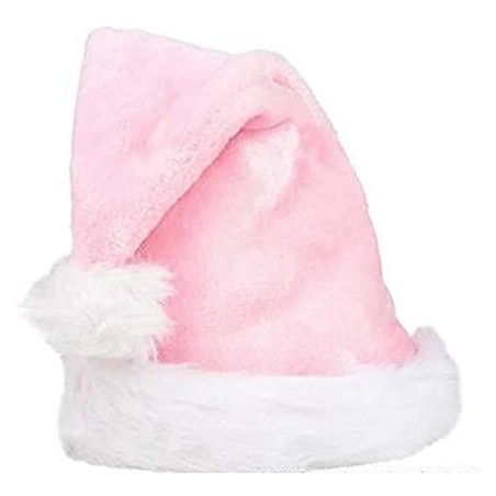 Gorro papa noel rosa claro deluxe 1000000000054 gorrorosa