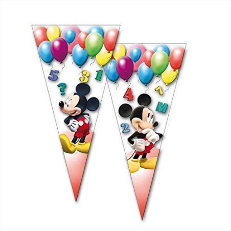 Bolsas cumpleaños conos golosinas mickey mouse 10 uds 8423138520400 14000751