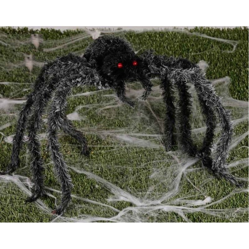 Araña gris 86 cms decoracion halloween