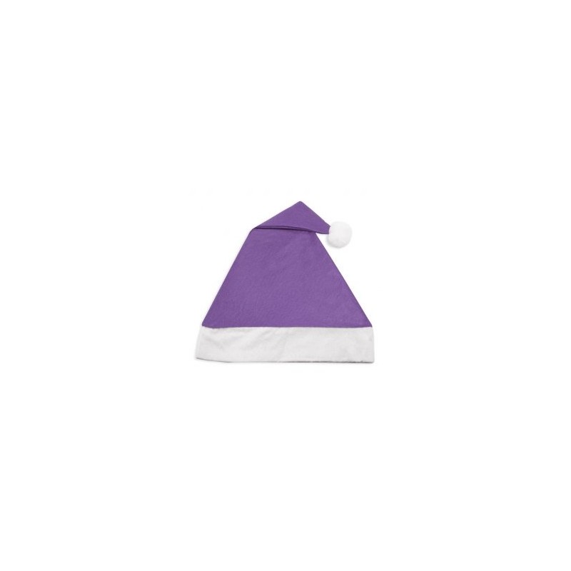 Gorros papa noel lila morados barato packs por mayor