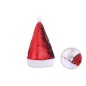 Gorro papa noel lentejuelas plata rojo reversible