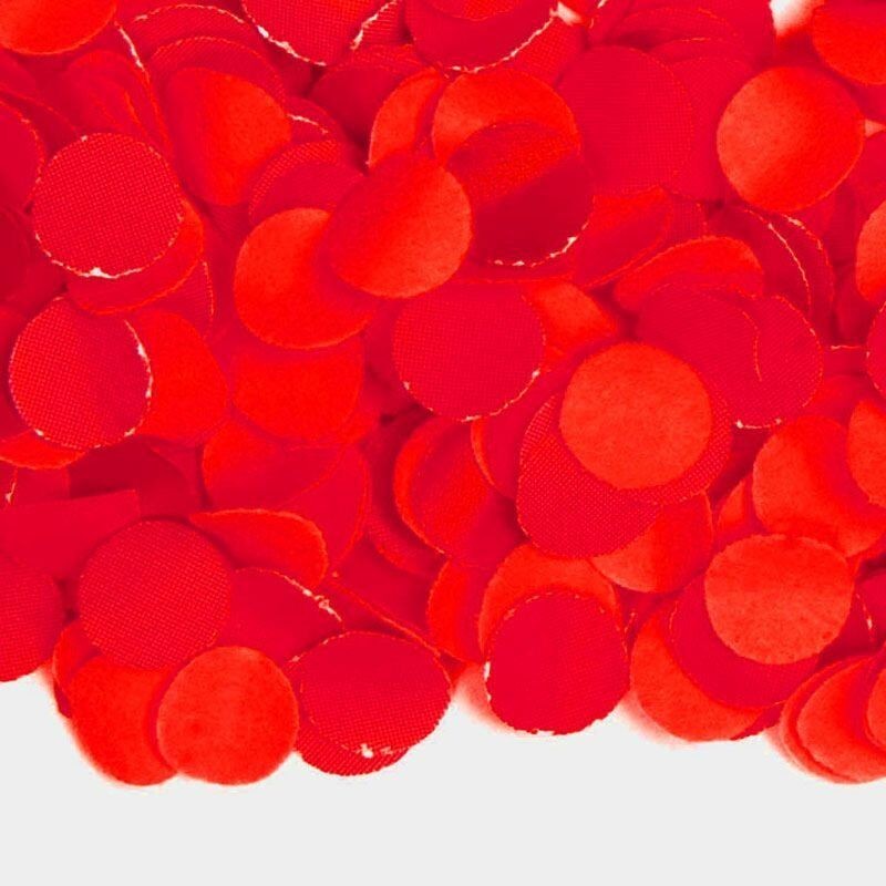 Confeti rojo 100 gr copo fino