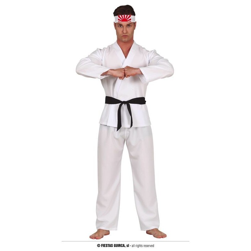 Disfraz Karateka blanco para hombre talla L 8434077794203