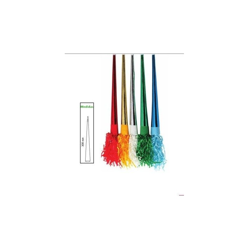 Trompeta metal fleco 30 cm