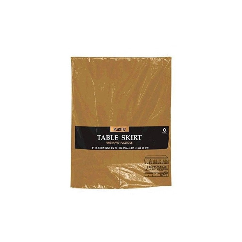 Faldon mantel color oro 73x426 cm