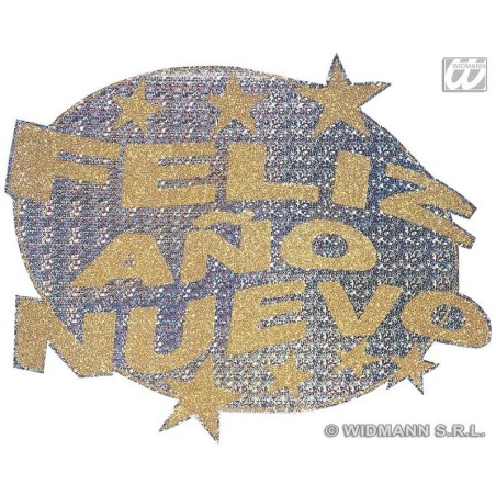 Cartel feliz año nuevo 50 cm holografico 8003558807307 8073V