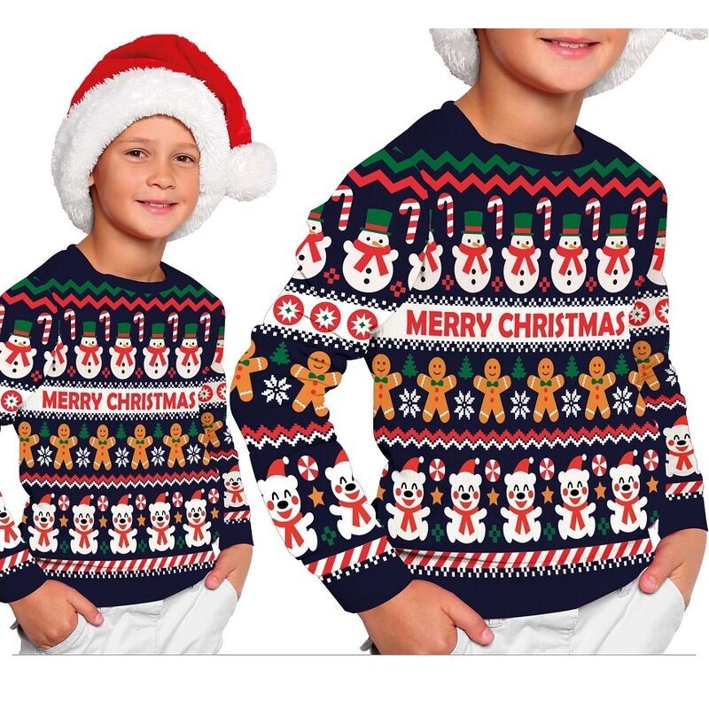 Jersey Navidad Muñeco de nieve infantil tallas  41871 41872 41873