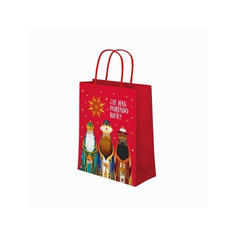 Bolsa regalo Reyes Magos Te has portado bien 20x10x32 cm