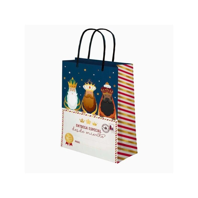 Bolsa regalo Reyes Magos Entrega especial 30x10x42 cm