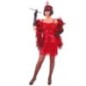 Disfraz charleston rojo talla L