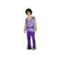 Disfraz Hippie morado hombre talla S