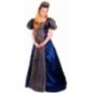 Disfraz reina azul medieval lujo talla L mujer