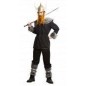 Disfraz vikingo salvaje negro talla m-l hombre luj
