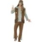 Disfraz hippie años 60 multicolor para hombre talla S