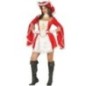 Disfraz mosquetera roja mujer tallas