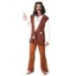 Disfraz hippie marron hombre talla M 48-50 o L 52-54