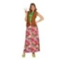 Disfraz hippie falda larga tallas mujer