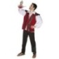 Disfraz mesonero rojo medieval talla L