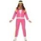 Disfraz gimnasta mujer chandal rosa años 80