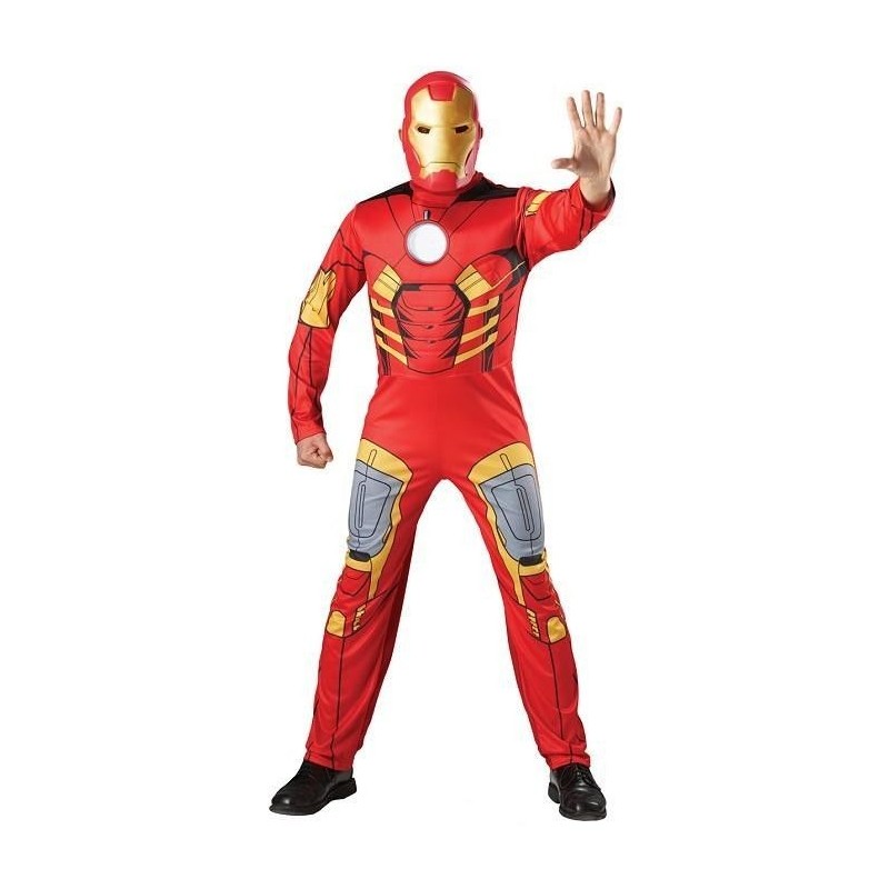 Disfraz de Iron Man musculoso para adulto barato. Tienda de disfraces