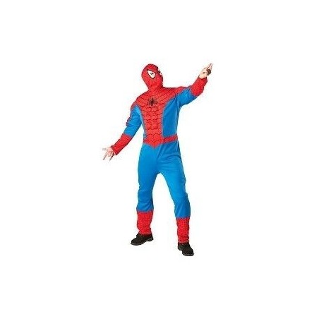 Disfraz de Spiderman musculoso para adulto barato. Tienda de disfraces