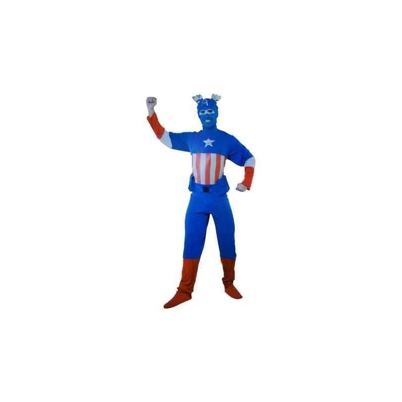 Disfraz de Capitan America superheroe adulto barato. Tienda disfraces