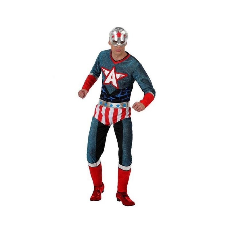 Disfraz de Capitan America para adulto barato. Tienda de disfraces