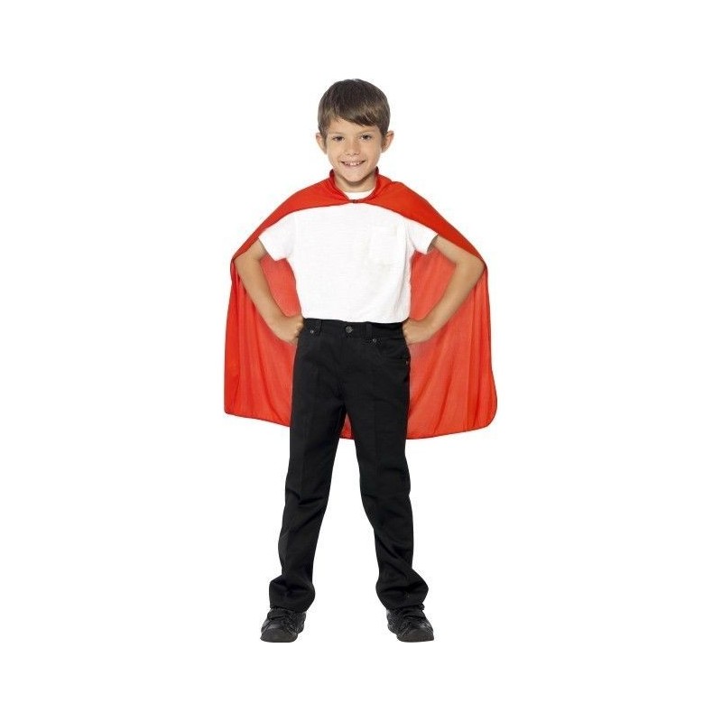 Capa roja infantil de superheroe