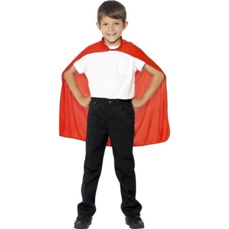 Capa roja infantil de superheroe
