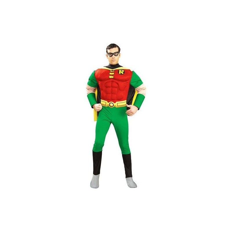 Disfraz Robin compañero de batman original y barato para hombre Talla S