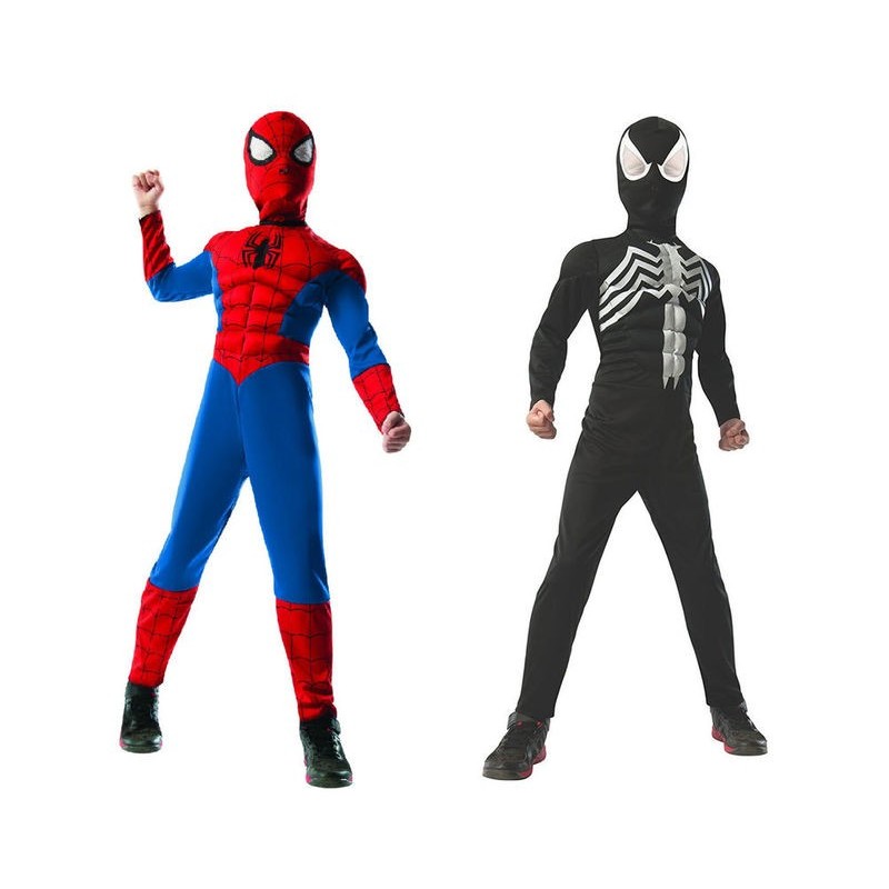 Disfraz de ultimate Spiderman reversible con venom para niño talla 8-10 años