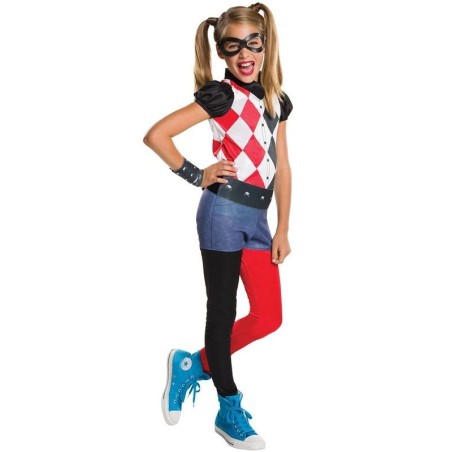 Disfraz harley quinn dc super hero girls niña tallas