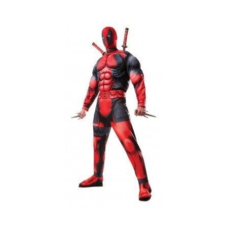 Disfraz deadpool deluxe para hombre tallas