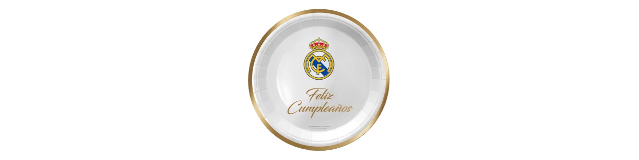 Articulos de fiesta cumpleaños y decoracion Real Madrid oficiales