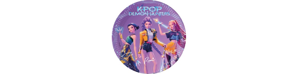 Articulos fiesta y cumpleaños guerreras K-Pop-El Informal Santander