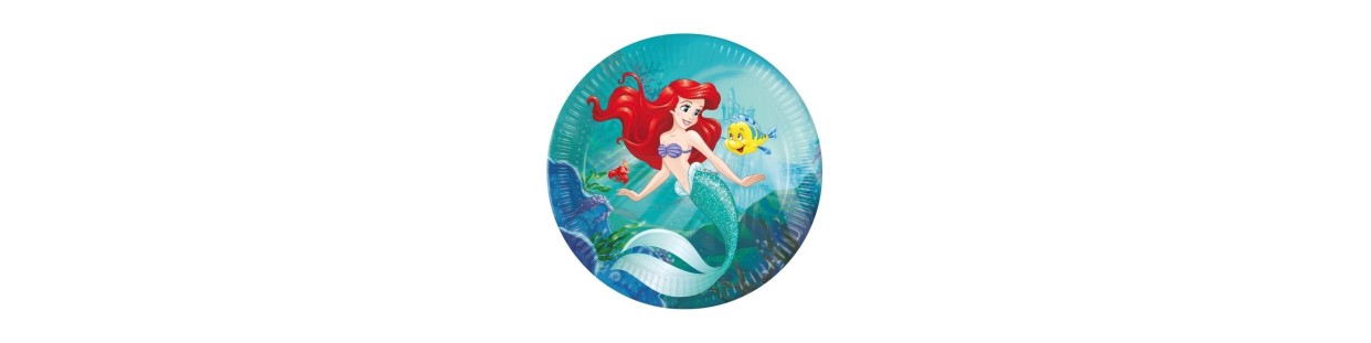 Articulos para fiesta de cumpleaños La Sirenita Ariel-El Informal