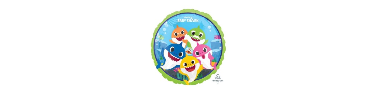 Articulos fiesta cumpleaños y decoracion Baby Shark-El Informal